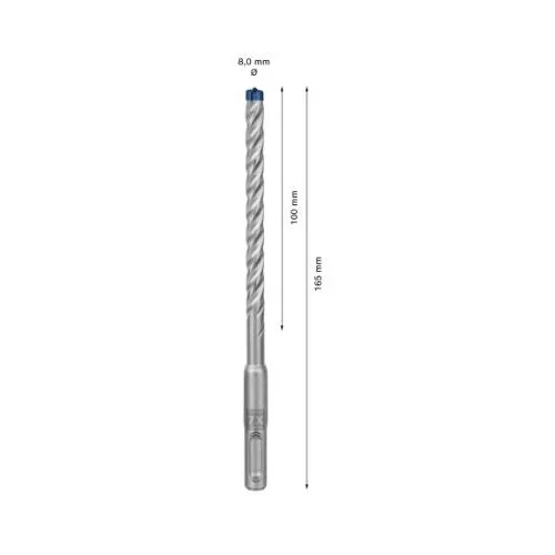 Bosch SDS-plus Grąžtas betonui 8x100x165 mm, 10 vnt. image 3