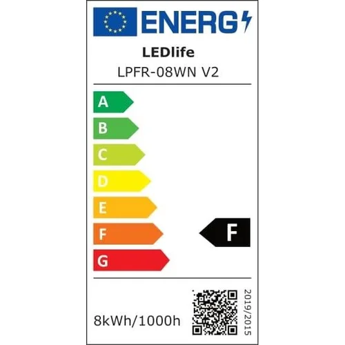 ŠVIEST TVIRT LPFR-08WN V2 8W LED 4000K image 3