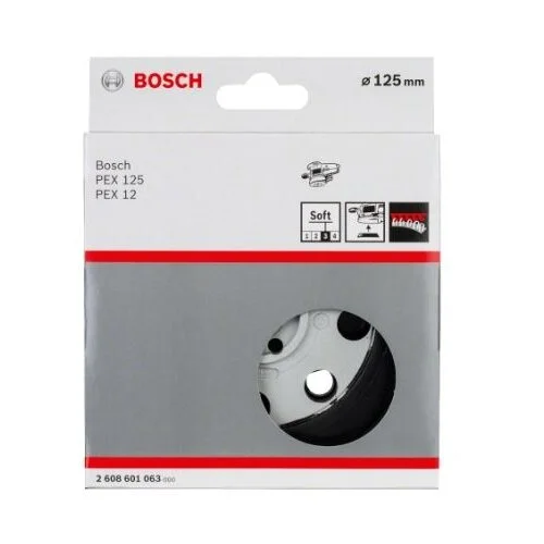 Bosch Guminis šlifavimo diskas 2608601063, D 125 mm, Minkštas image 2