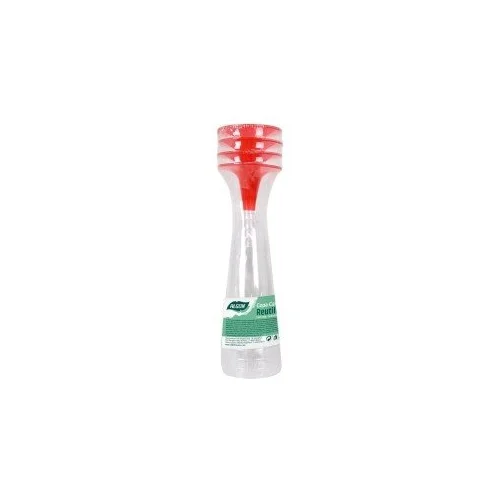 Algon Taurės plastikinės daugkartinės raudona kojelė, 150 ml, 4 vnt image 1