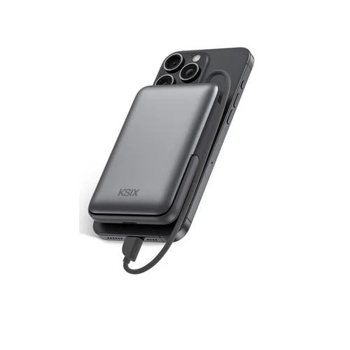 Ksix POWER PULS Magnetinis Power Bank 10000 mAh Pilka image 3