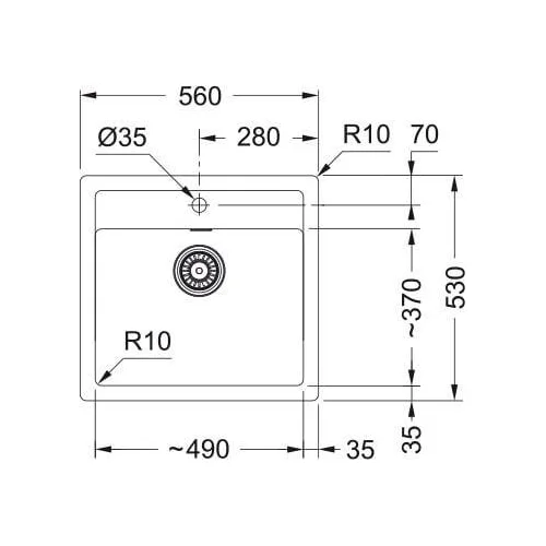 Franke Sirius SID 610 Tectonite plautuvė Smėlio image 2