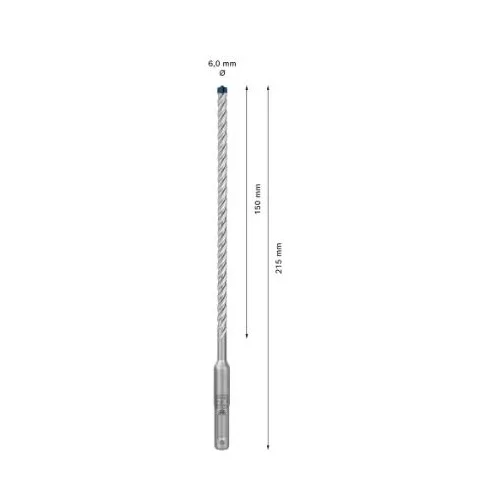 Bosch 2608900182 SDS-plus grąžtas betonui 6x150x215 mm, 30 vnt. image 3