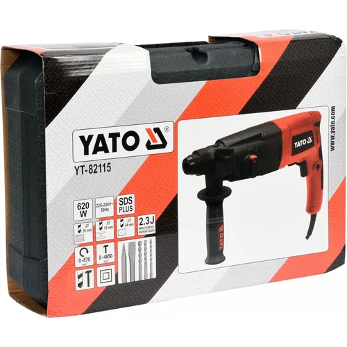 Yato perforatorius 620W SDS Plus, 870 aps/min, 4850 smūg/min image 3
