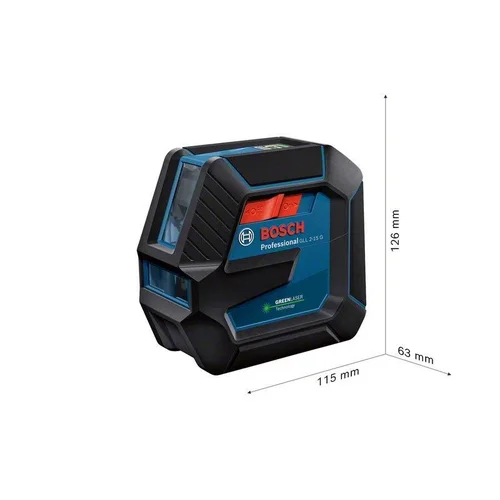 Bosch GLL 2-15 G PROFESSIONAL 0601063W01 Linijinis lazerinis nivelyras image 2