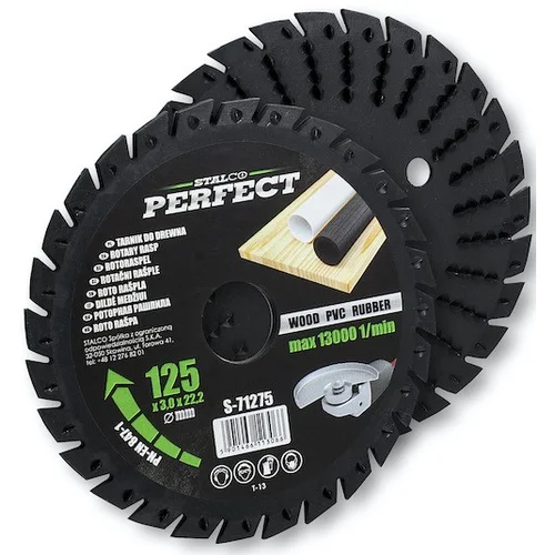 STALCO PERFECT Medienos pjovimo ir šlifavimo diskas 125mm image 1