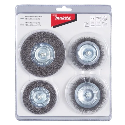 Makita D-65729 Vielinių šepečių komplektas (4 vnt.) image 2
