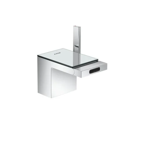 Hansgrohe Axor MyEdition bidė maišytuvas Chromo/juodo stiklo image 1