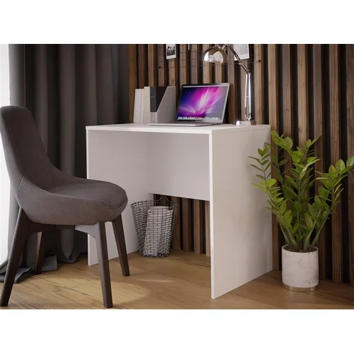 Forte DBBB111-120 Rašomasis stalas, Baltas, 80x50 cm image 3