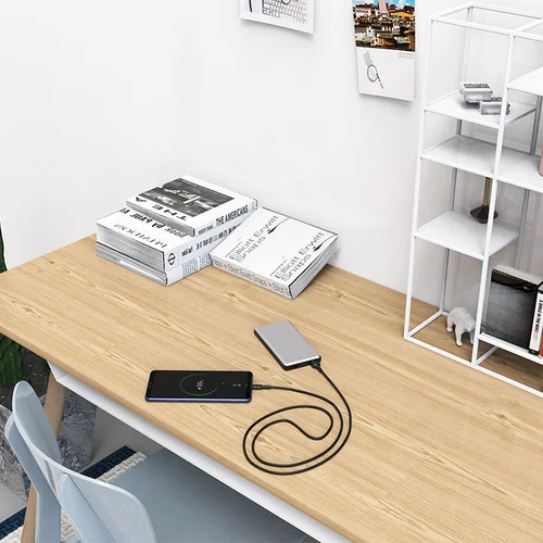 Borofone BX30 Type-C USB kabelis 1.0m silikoninis juodas image 3