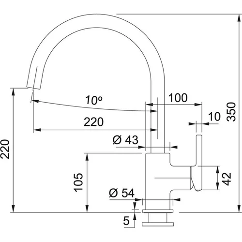 Franke Lina XL FC 6018 Onyx plautuvės maišytuvas image 3