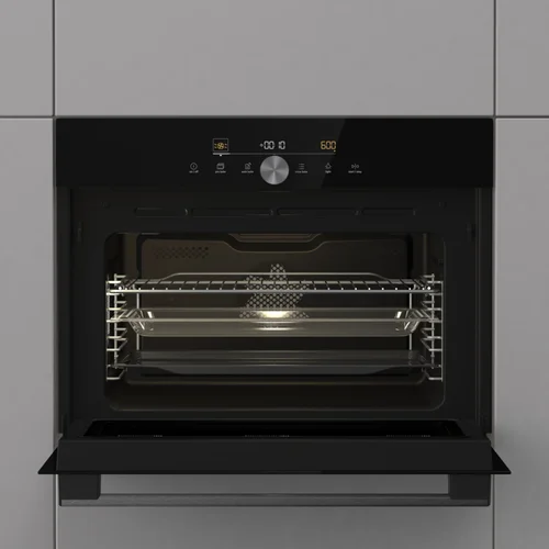 Įmontuojama kompaktiška orkaitė su mikrobangų funkcija Gorenje G600 BCM4547DG image 2