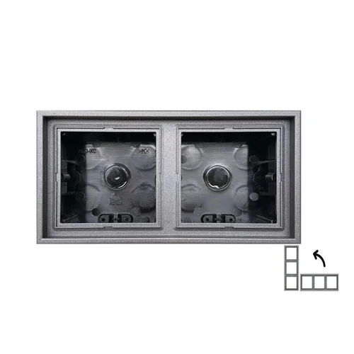 LIREGUS MODERN paviršinio montavimo rėmas, 2 vnt., Matinė Juoda image 1