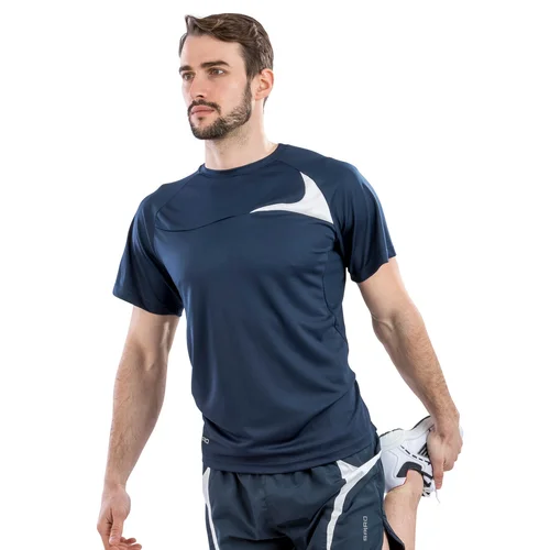 Spiro S182M sportiniai marškinėliai trumpomis rankovėmis 4XL Navy/White image 3