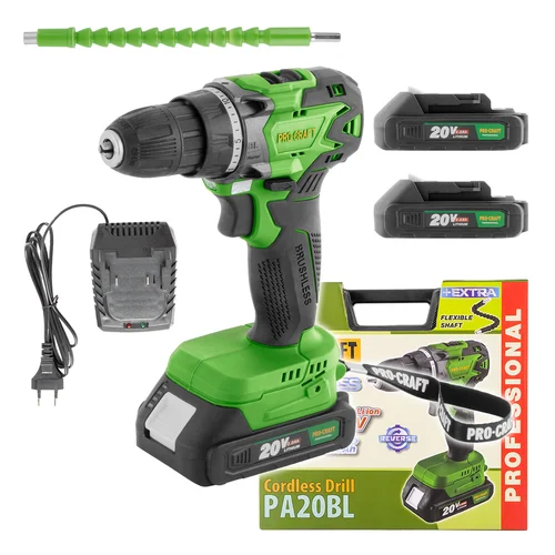 ProCraft PA20BL 20 V Akumuliatorinis gręžtuvas-suktuvas image 1