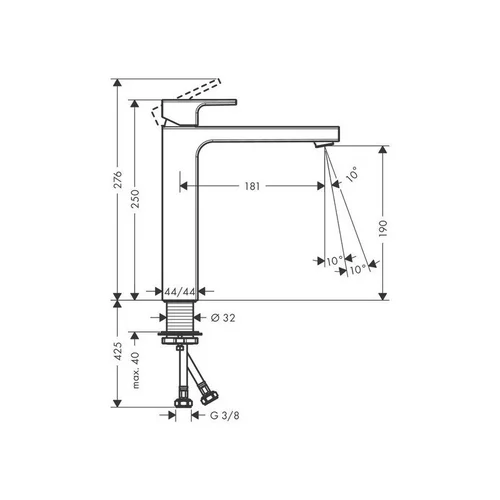 Hansgrohe Vernis Shape 71591670 Juoda matinė image 2