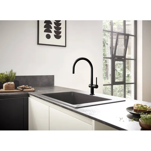 Plautuvės maišytuvas Hansgrohe Talis M54, 72805670, juodas matinis image 2