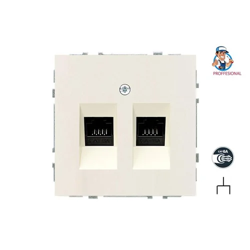 Liregus MODERN Kompiuterio lizdas, 2 vnt., Matinė smėlio spalva image 1