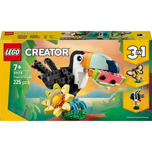 LEGO Konstruktorius 3in1 Laukiniai gyvūnai: Tropinis Tukanas 31173 image 1