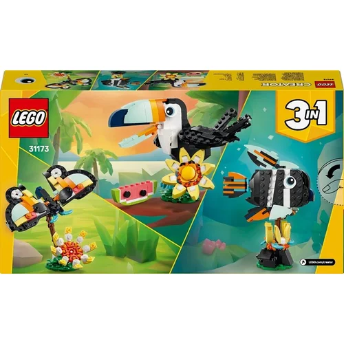 LEGO Konstruktorius 3in1 Laukiniai gyvūnai: Tropinis Tukanas 31173 image 2