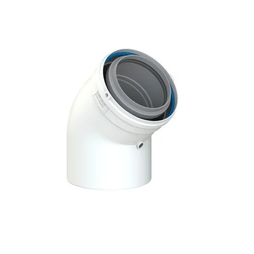 Cox Geelen CoxDENS PP/Alu dviguba kamino alkūnė 80/125, 45° image 1