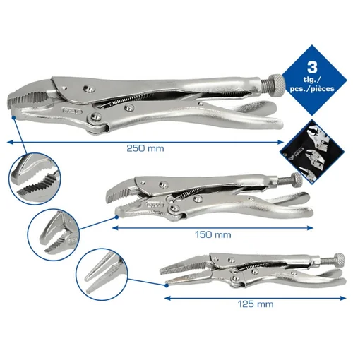 Brilliant Tools Užspaudėjų rinkinys 3 vnt. image 1