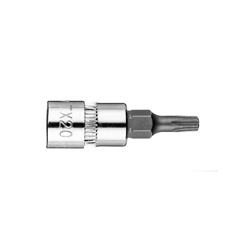 TORX TX20 antgalis su 1/4" galvute, trumpas, 37 mm image 2