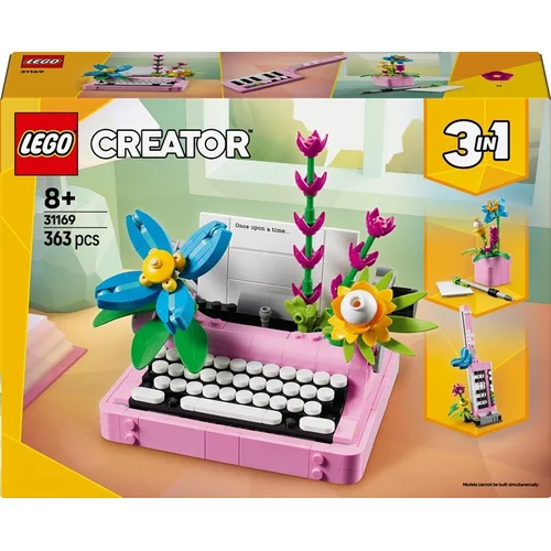 LEGO® Creator Typewriter with Flowers 31169, 363 vnt. image 1