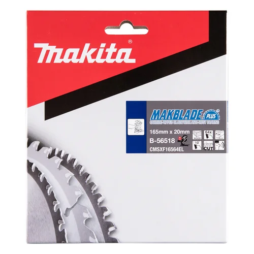 Makita B-56518 MAKBLADE PLUS T.C.T. pjūklas 165×1.9×20 mm, 10° image 3