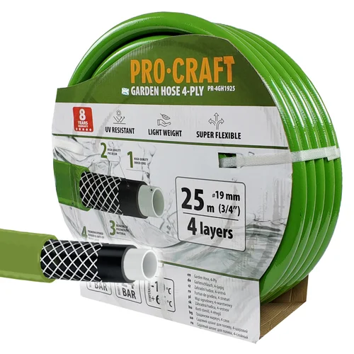 ProCraft PR-4GH1925 sodo žarna 25 m 19 mm Žalia image 1