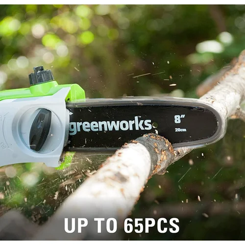GreenWorks G24PSH 24V gyvatvorių genėtuvo ir aukštapjovės komplektas image 3