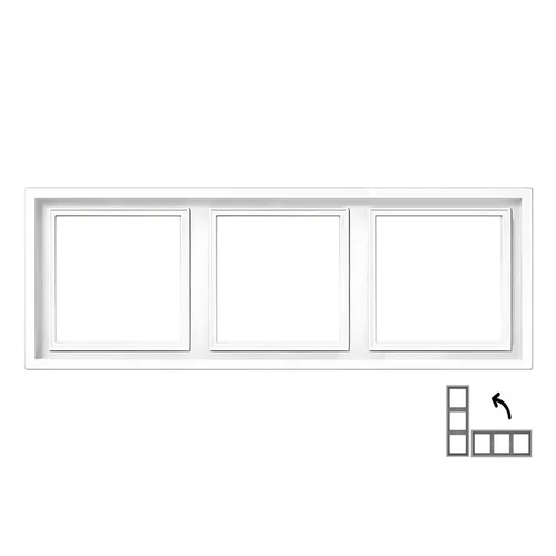 Trivietis rėmelis LIREGUS MODERN, matinės baltos spalvos image 2
