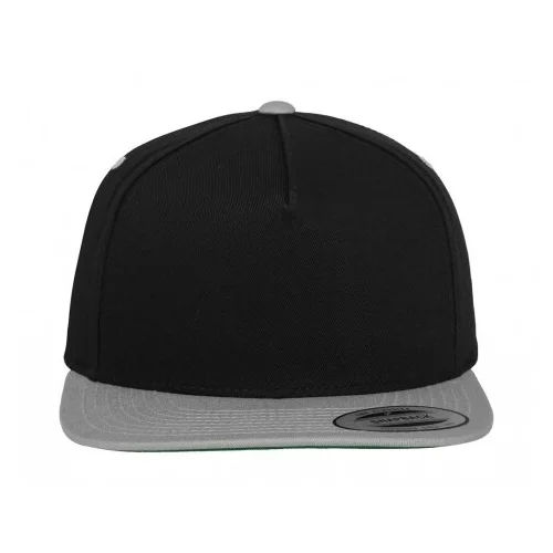 Flexfit 6007T medvilninė kepuraitė su snapeliu, One Size, Black/Silver image 1