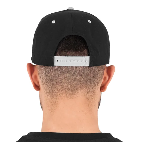 Flexfit 6007T medvilninė kepuraitė su snapeliu, One Size, Black/Silver image 3
