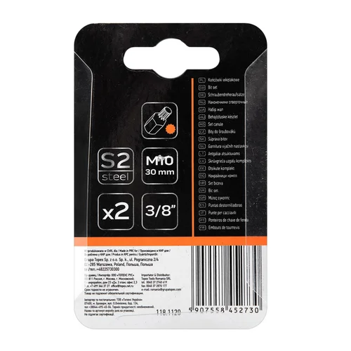 Antgaliukai M10 x 30 mm, S2 x 2 vnt. image 3
