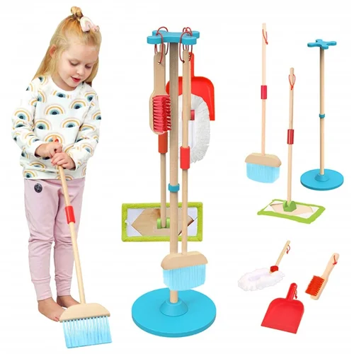 TOOKY TOY Medinis Valymo Rinkinys Vaikams 23,5 x 23,5 x 80,5 cm image 1