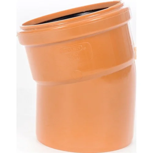 Wavin Lauko kanalizacijos alkūnė, Ø 110 mm, 15° image 1