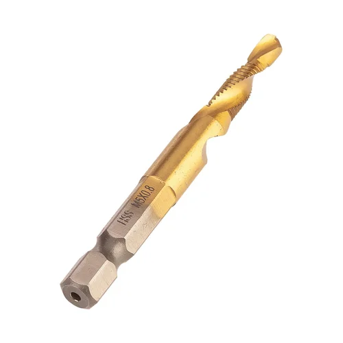 Neo Tools HSS TiN sriegimo grąžtas M5×0,8 mm šešiabriaunis image 2