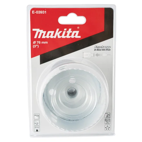 Makita E-03931 EZYCHANGE Bi-Metal gręžimo karūna 76 mm image 3