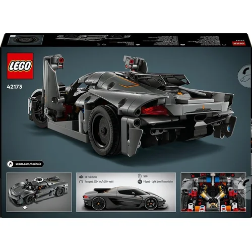 LEGO® Technic Koenigsegg Jesko Absolut Pilkas 42173 image 2