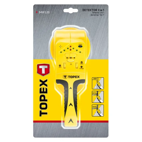 TOPEX 94W120 Detektorius trys viename image 2