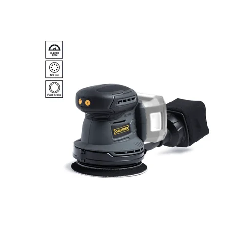 Grunder RO-B1118E, 18 V belaidis ekscentrinis šlifuoklis image 2