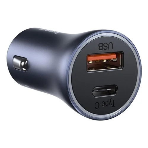 Baseus Automobilinis įkroviklis USB-C ir USB 3.0, 40 W, Pilka image 2