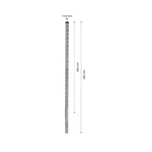 Bosch SDS-plus gelžbetonio grąžtas 12x300x365 mm 2608900112 image 3