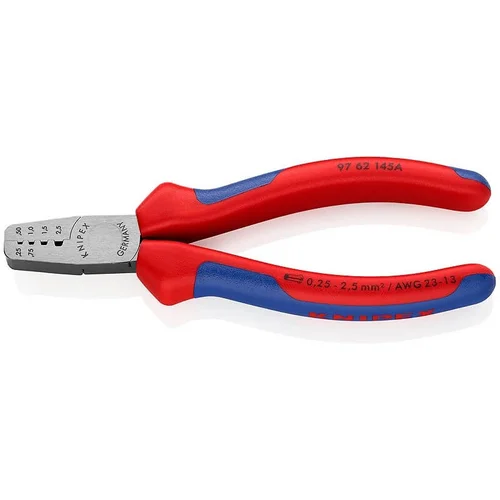 KNIPEX 9762 Antgalių presavimo replės 0,25–2,5 mm² image 1