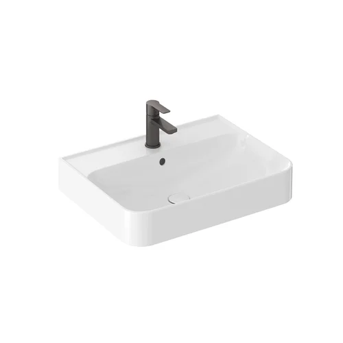 Praustuvas Ellen 60 cm su maišytuvo anga ir perpildymo anga image 1