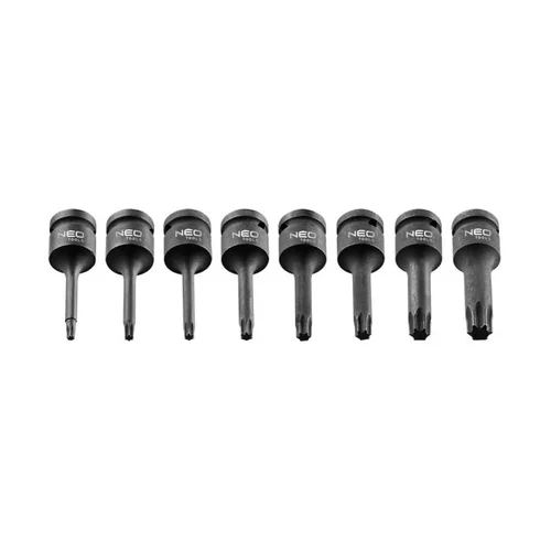 Neo Tools Smūginių Torx antgalių rinkinys 08-712, 9 vnt image 2