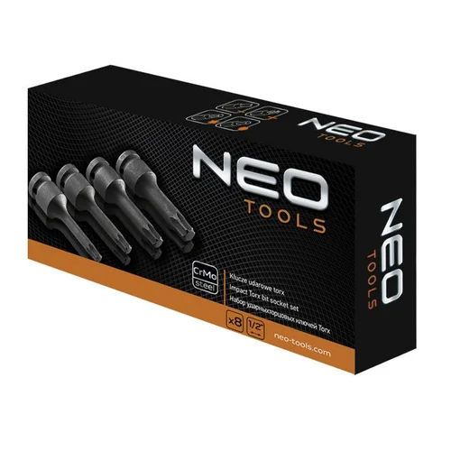 Neo Tools Smūginių Torx antgalių rinkinys 08-712, 9 vnt image 3