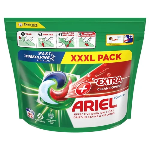 Ariel Extra Clean All-in-1 skalbimo kapsulės, 52 Vnt. image 2