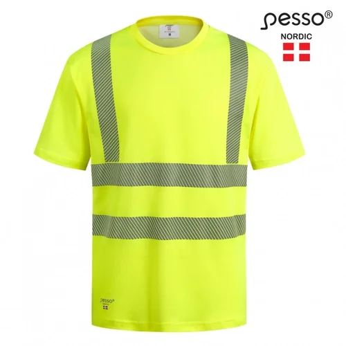 PESSO HVMCOT Hi-vis Nesiglamžantys marškinėliai Geltonos spalvos XL image 1